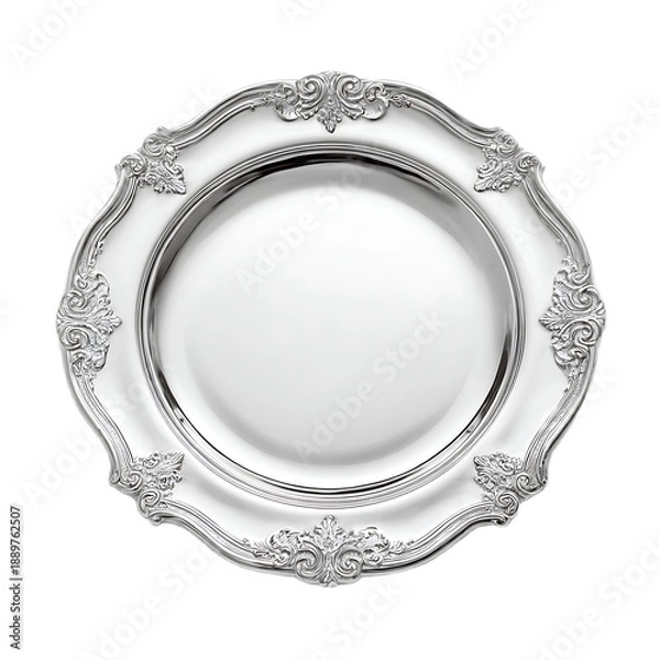Obraz Empty Silver Plate