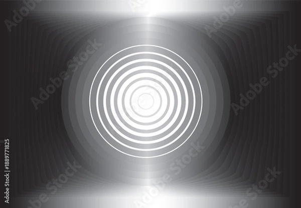 Obraz Futuristic Concentric Circle Background