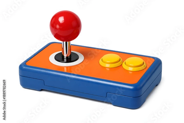 Obraz Arcade Joystick Controller Isolated on White Background