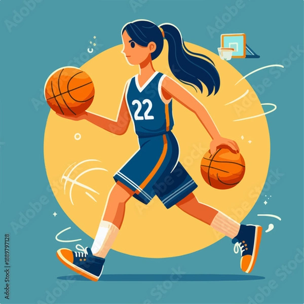 Obraz basketball player with ball