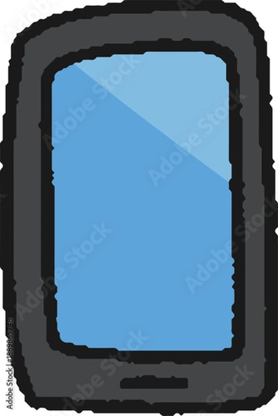 Fototapeta 携帯電話/スマートフォンの手描きイラスト