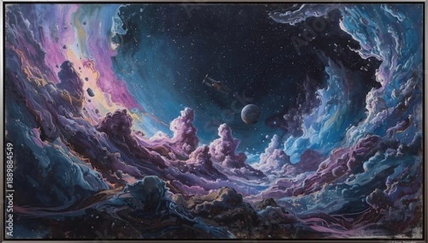 Fototapeta abstract background with earth