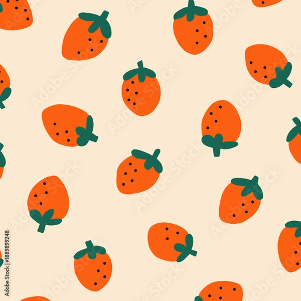 Obraz strawberry seamless pattern