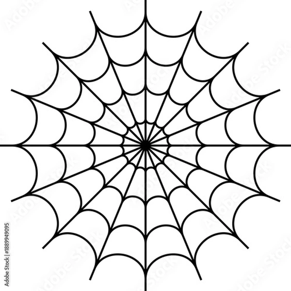 Obraz Spider Web Icon Design