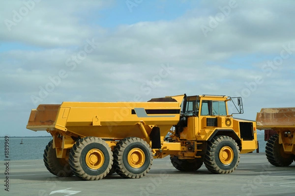 Obraz large dumper trucks