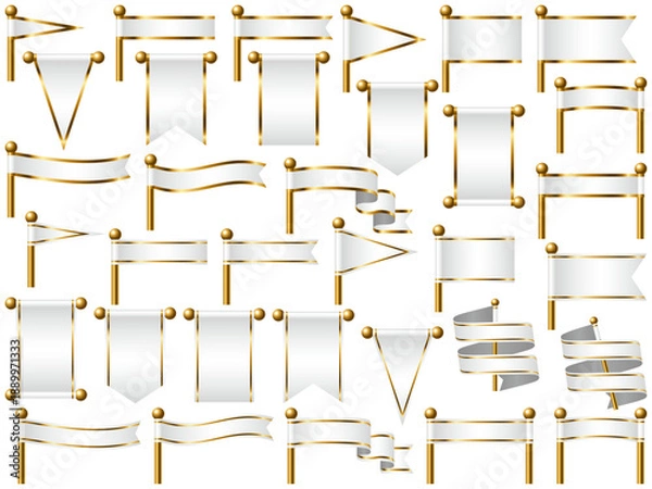 Obraz 旗、線付、m6白