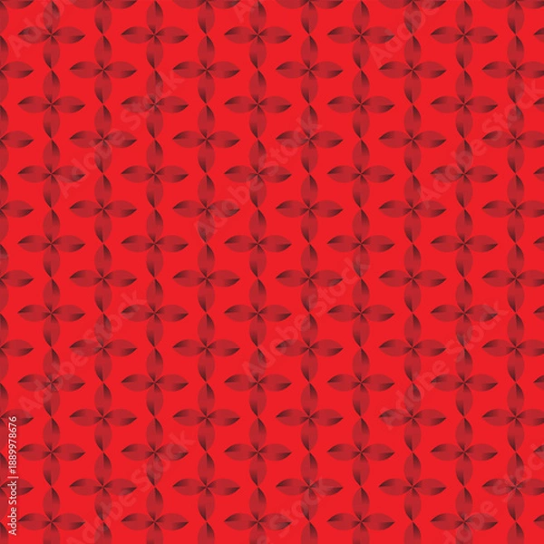 Fototapeta is a red, seamless, geometric pattern