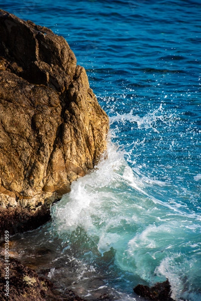 Obraz 에메랄드빛 파도, 하얀 포말