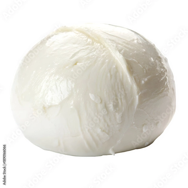Obraz Buffalo mozzarella cheese isolated on transparent background