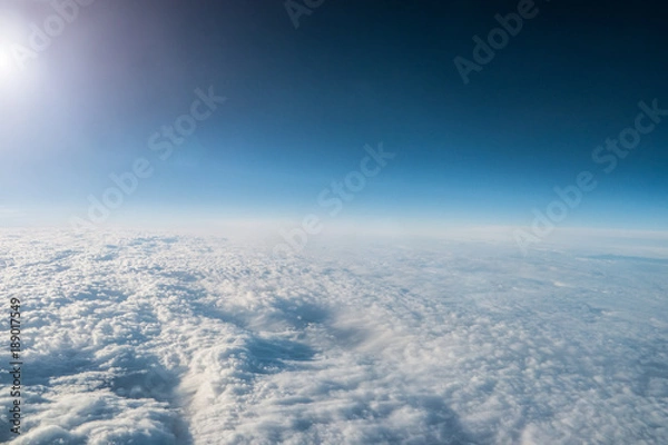 Obraz Sky view from an airplane