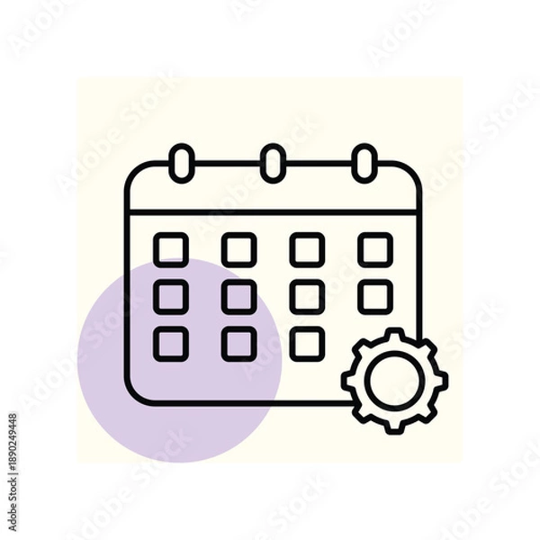 Fototapeta Event Processing vector, pixel perfect, illustrator file 
