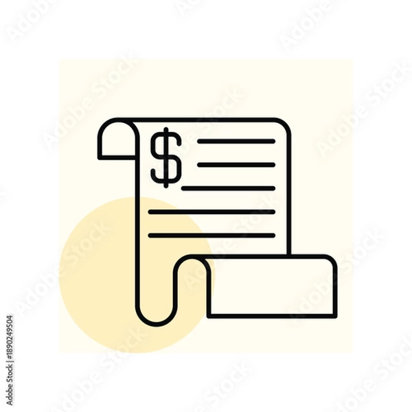 Fototapeta Expenses  vector, pixel perfect, illustrator file 
