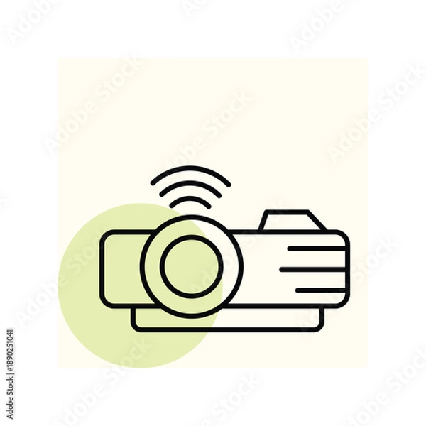 Fototapeta Projector  vector, pixel perfect, illustrator file 
