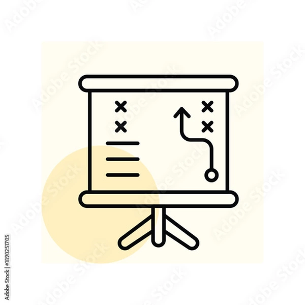 Fototapeta Strategic Plan vector, pixel perfect, illustrator file 
