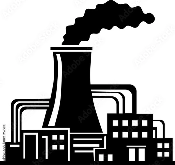 Obraz thick pipe factory