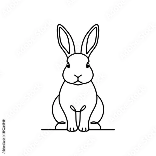 Fototapeta rabbit logo