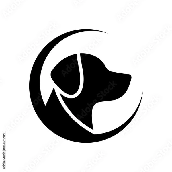 Fototapeta dog logo