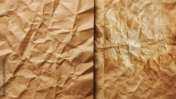 Obraz crumpled brown paper