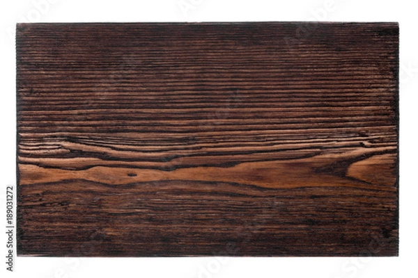 Obraz Wooden frame made of dark wood with a place for your creativity. Isolated