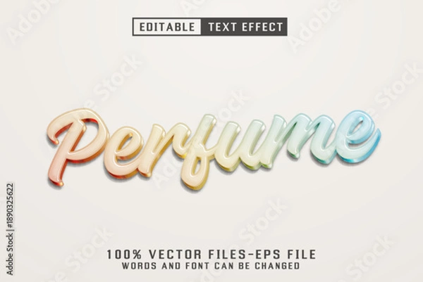 Obraz Perfume Editable Text Effect