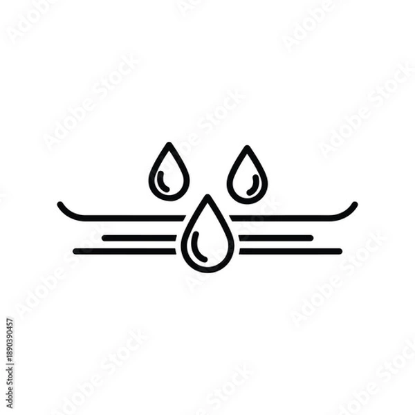 Fototapeta absorption  vector best line icon.