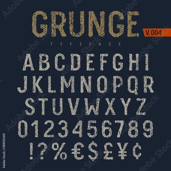 Fototapeta Grunge Font 006