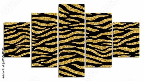 Obraz Tiger stripe pattern on canvas art