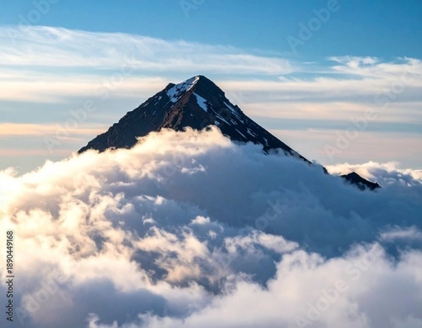 Fototapeta Mountain in the clouds