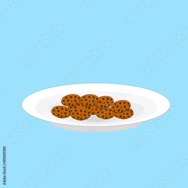 Obraz plate with cookies