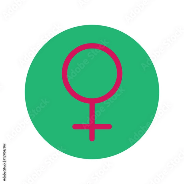 Obraz Female sign icon vector