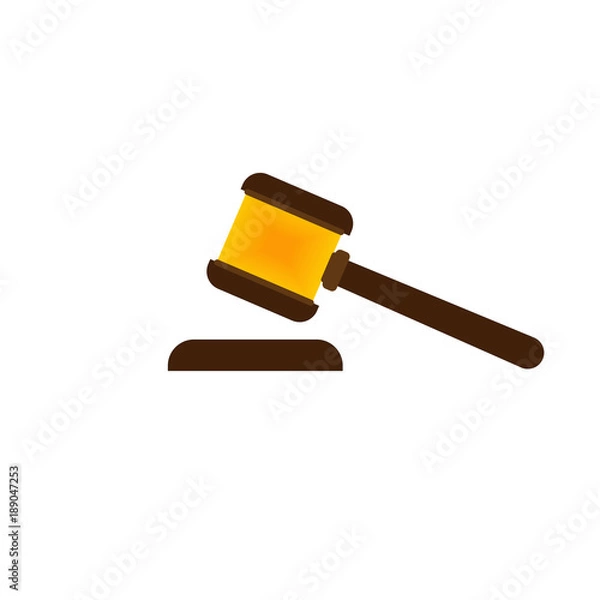 Obraz judge's hammer isolated vector