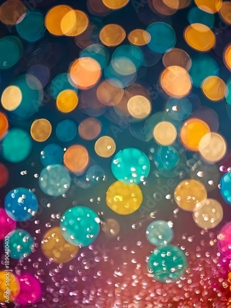 Obraz Abstract colorful background with bokeh