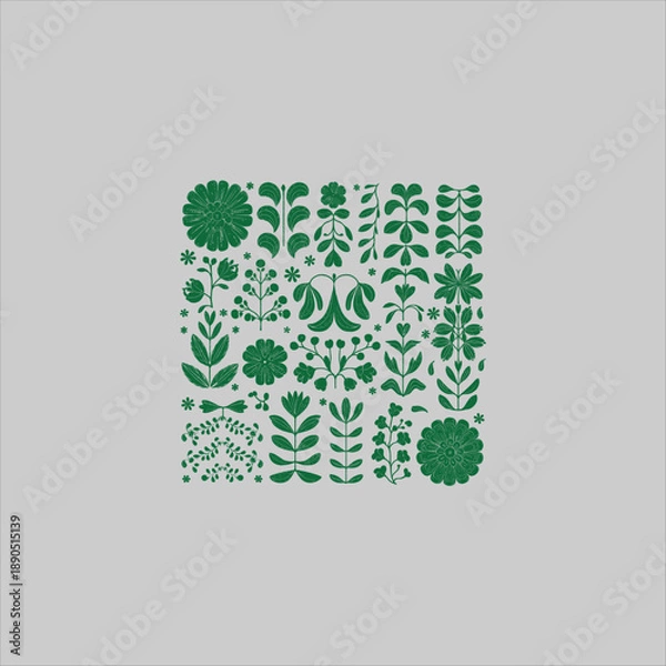 Fototapeta abstract background with green leaf