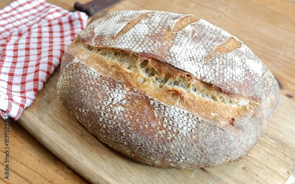 Fototapeta Homemade artisan bread