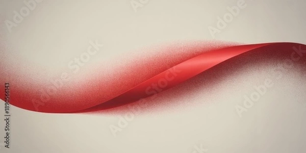 Obraz Elegant red gradient wave