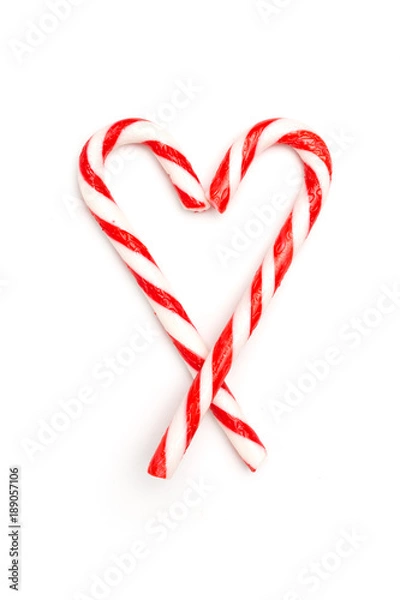 Obraz Heart made of candy canes
