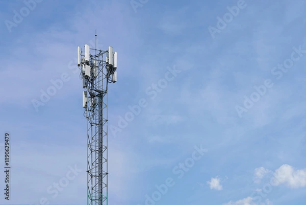Fototapeta Cellular tower with Copy space for Graphic element