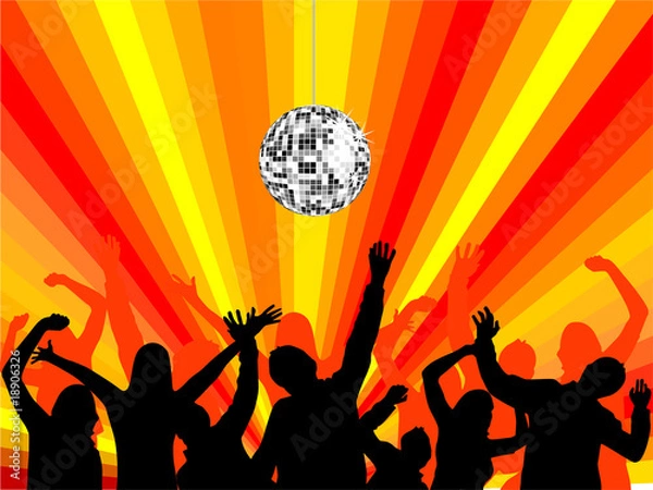 Fototapeta feiernde Menschen