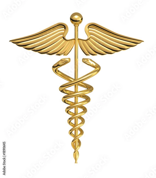 Obraz Symbol medyczny Caduceusa