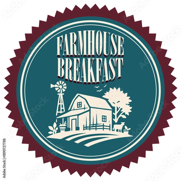 Obraz Farmhouse Breakfast Week