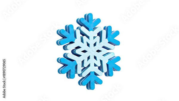 Obraz Layered Blue Snowflake Decoration