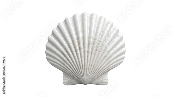 Obraz White Scallop Shell