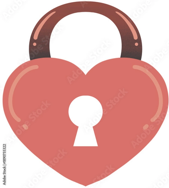 Obraz heart padlock