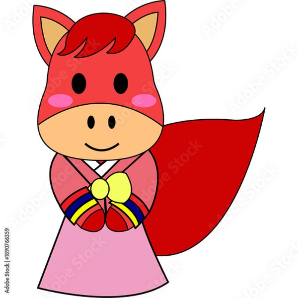 Fototapeta 붉은말