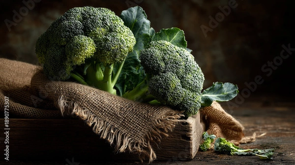 Obraz Green Broccoli Vegetable Still Life
