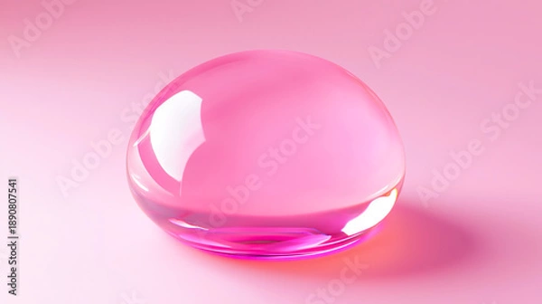 Obraz ピンク色のぷるんとした質感のジェル