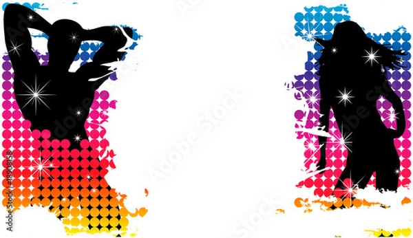 Fototapeta Couple Party Dots