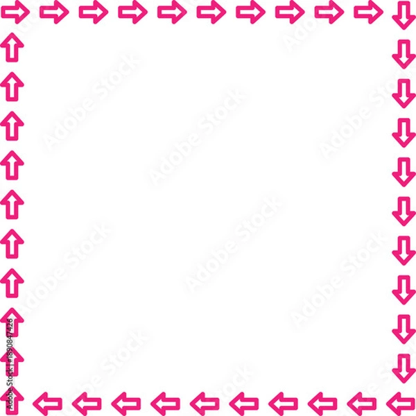Obraz arrow vector border frame design