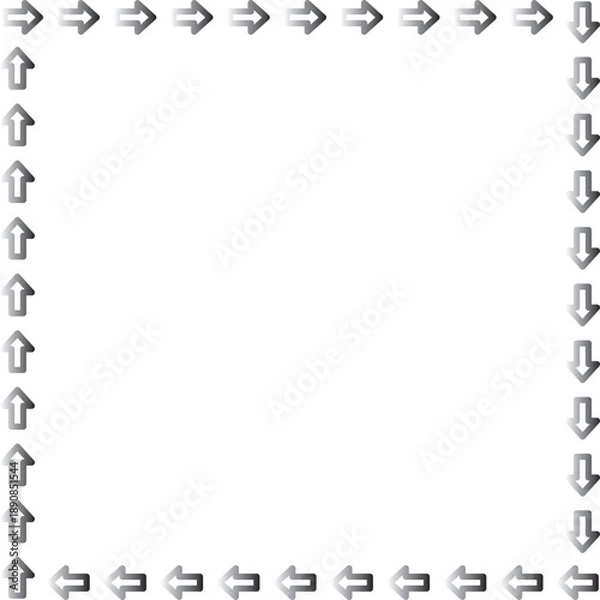 Obraz arrow vector border frame design