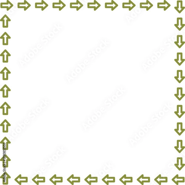 Obraz arrow vector border frame design